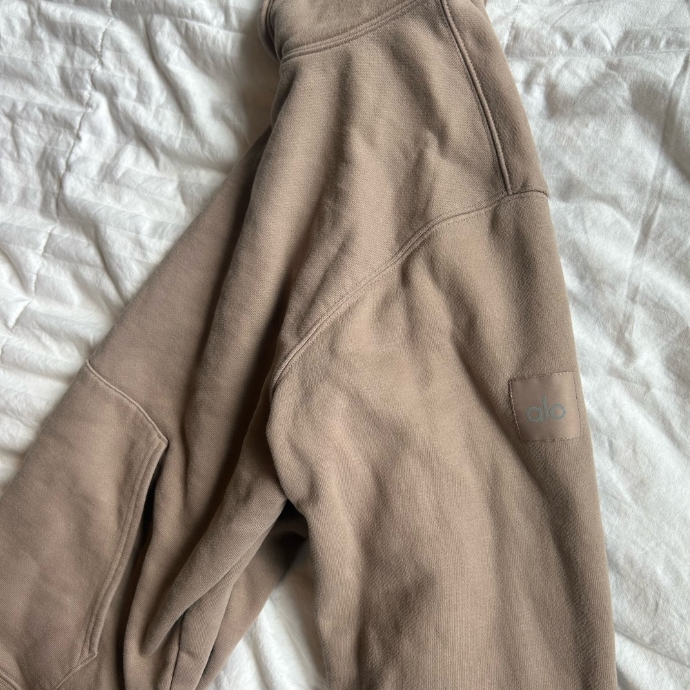ALO Yoga Taupe Hoodie Sweatshirt